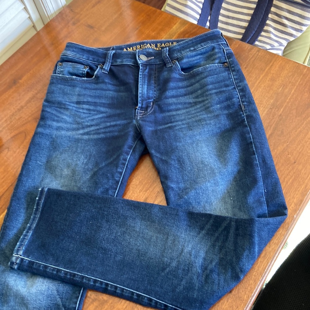 American Eagle next level flex slim dark wash Denim jeans. Size 29/30